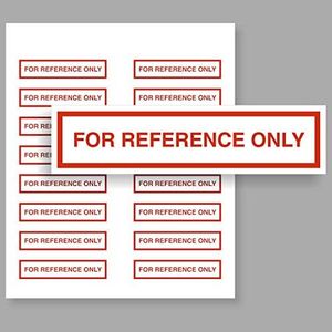 SmartSign for Reference Only Labels | Pack of 160, 2" x 0.5" Write-On Removable Vinyl Stickers, Made in USA