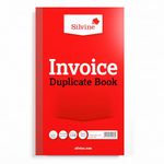 Silvine Duplicate Invoice Book - Numbered 1-100 with index sheet (210 x 127mm)