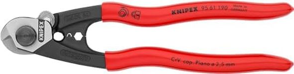 Knipex Wire Rope Cutter forged plastic coated 190 mm 95 61 190