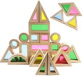 Agirlgle Wood Building Blocks Set f