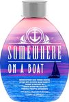 Somewhere On A Boat Indoor Tanning Lotion for Tanning Beds/Outdoor Sun Tan Dark Tanning Bed Lotion w/Coconut Oil, Pineapple & Shea Butter 13.5oz - White Lotion, NO Bronzer