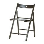 FurnitureXtra Solid Wood Folding Chairs, Indoor Outdoor Banquet Folding Chair Seating (Black)