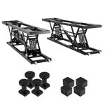 VEVOR Car Lift, 7,000 LBS Capacity Portable Car Lift, with Extended-Length Plates, 26.8" Max. Height, Heavy-Duty Carbon Steel Truck Lift with Power Unit for Home Garage Shop