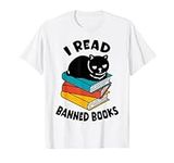 I Read Banned Books Tshirt Black Ca