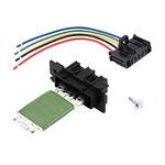 Motor Fan Resistor, Heater Motor Blower Fan Resistor Blower Regulator with Wiring Repair Plug Harness for Fiat Grande Punto Qubo, Wiring Plug OEM 95508692