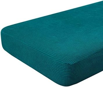 Hokway Couch Cushion Covers Stretch Cushion Covers Sofa Seat Cushion Slipcover Cushion Protector(Teal, Large)