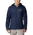 Columbia Men's Waterproof Rain Jacket, Collegiate Navy, L