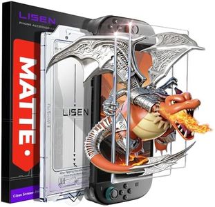 LISEN for Nintendo Switch 2 Screen Protector [Matte version] (ANTI-GLARE & Auto Alignment Kit) Screen Protector Switch2 Tempered Glass [Longest Durable] Full Coverage switch 2 accessories, 2 Pack