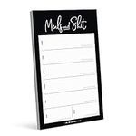 Bliss Collections Magnetic Meal Planner Notepad, 50 Sheets - Funny Weekly To Do List and Organizer for Groceries, Meal Prep, Notes and Tasks to Keep You Organized - Easy Tear-Off Sheets Writing Pad