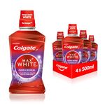 Colgate Max White Purple Reveal Mouthwash 4x500 ml, Teeth whitening mouthwash