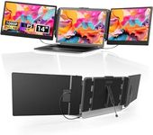 Newwin Laptop Screen Extender Monitor 14" FHD 1080P IPS Portable Triple Screen Clip on Laptop Monitor Extender Multi Screen Extra Display for 13.3-17" Laptops Compatible with Windows Chrome
