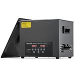CREWORKS 10L Digital Ultrasonic Cleaning Machine with Degas and Gentle Mode, 240W Ultrasonic Cleaner with Heater and Timer, Professional Ultrasound Cleaner for Jewelry Coins Auto Tool Machine Part