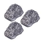 NUOBESTY 3pcs Fake Rock Key Hider Hidden Rock Key Box Keys Hide in a Fake Stone Security Safe Storage Hiding Spare Keys Holder for Outdoor Garden Geocaching