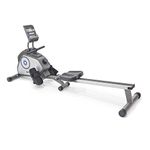 Marcy Foldable 8-Level Magnetic Resistance Rowing Machine with Transport Wheels NS-40503RW, Grey, One Size