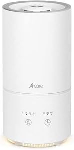 Acare Humidifiers for Bedroom, 1000ml Small Cool Mist Humidifier Baby, Top Fill Air Humidifier Essential Oil Diffuser for Home Plants Nursery Living Room, with Timer Setting