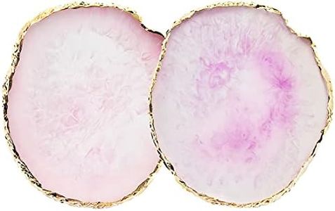 BAQI Lot de 2 palettes de mélange de vernis à ongles en résine - Bord doré - Pratique - Présentoir de maquillage - Support de couleur pour manucure