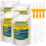 Concrete Crack Filler, 4.4LB Cement Crack Filler, Magic Crack Filler for Concrete, Driveway, Tile, Walkway, Patio, Joint, Indoor and Outdoor - Grey (70oz)