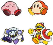 Kirby Characters Lapel Pin Set (Set of 4)