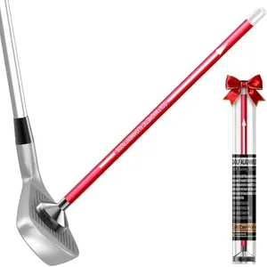 SisterAling Golf Magnetic Alignment Rods,Golf Club Alignment Sticks,Magnetic Swing Training Aid Accessories Visualize Calibrate Golf Shots,hit The Target with The Right Golf Swing,Golf Gift (red)