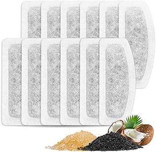 MyfatBOSS Cat Water Fountain Filter, 12 Pcs Cat Fountains Filters Compatible with ORSDA D30 67oz/2L Pet Water Fountains, 3 Triple Filtration System Automatic Pet Dispenser