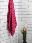 Welspun 2-in-1 100% Cotton Bath Towel-Cherry