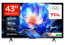 TCL 108 cm (43 inches) 4K Ultra HD Smart QLED Google TV 43P71K