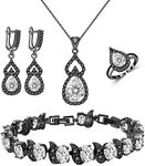 LMXXVJ Women Jewelry Set Platinum P