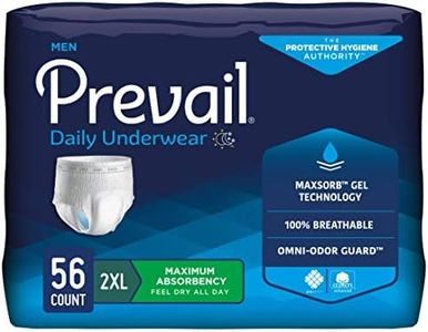 Prevail Prevail Maximum Absorbency Incontinence Underwear for Men 2x-large 56 Ct, 56count