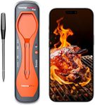 ThermoPro 600FT Wireless Meat Thermometer with Upgraded Ultra-Thin Probe, Bluetooth Meat Thermometer Wireless for Outside Grill, Smoker Thermometer for BBQ Oven Rotisserie Sous Vide (TP970)