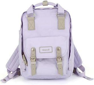 Himawari School Waterproof Backpack 14.9" College Vintage Travel Bag for Women，14 inch Laptop for Student, Him194l-04#, Regular, Urban-outdoor-minimalist