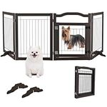 No-Assembly Freestanding Dog Gate w