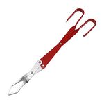 Fire Wood Tongs, Portable Aluminum Barbecue Charcoal Grabber, Small Fire Wood Grabber Tongs for Campfire, Barbecue, Fire Pits