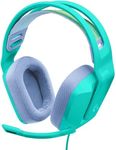 Logitech G 335 Wired Headphones Gaming Over Ear Headset, with Microphone, 3.5mm Audio Jack, Comfortable Memory Foam Earpads, Lightweight, Compatible with PC, PlayStation, Xbox, Nintendo Switch - Mint