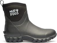 Mud Dogs RUTLAND SHORT Unisex Neoprene Wellington Boots Black