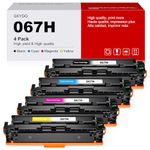 067H Toner Cartridge Replacement for Canon 067H 067 CRG-067 Work with Canon imageCLASS LBP632Cdw LBP633Cdw MF653Cdw MF654Cdw MF656Cdw Printer Toner (4 Pack)