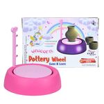 Braintastic Unicorn Kids Pottery Wheel Kit - Battery Operated Pottery Wheel & Painting Kit for Beginners with Modeling Clay, Sculpting Clay & Tools, Arts & Crafts Kids Age 8-12