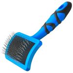 GROOM PROFESSIONAL Curved Firm Slicker Dog Brush - Dog Grooming Brush - Dematting Brush for Dogs - Long & Short Pins - Perfect for Removing Matts & Tangles - Professional Quality - Small