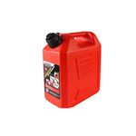 JTI 10L Plastic Jerry Can with Integrated Spout for Generators Jeeps Marine Activities Boat (11.5x7.5x15-inch, Red)