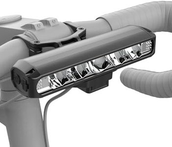UPPEL Fahrradlicht Vorne 2600 Lumens USB C Ladeanschluss 4-Lichtmodi Einfache Installation Beste Fahrradlampe Vorne Fahrradbeleuchtung für Nacht Reiten,Schwarz