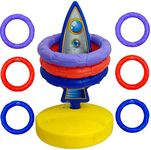 FunBlast Stacking Ring Toss Throw Game for Kids - Space Activity Kit for Kids - Construction Toys for Kids Target Games for Kids Indoor Games for Kids, Girls & Boys - Best Return Gifts for Kids