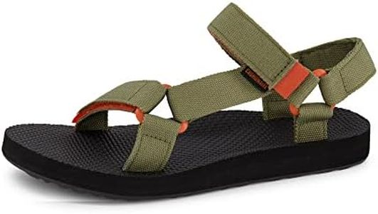 CUSHIONAIRE Women's Summer Sport Mat Sandal With +Comfort Khaki, 8