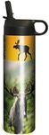 Tree-Free Greetings SP67024 Moose Collage Vacuum-Insulated Stainless Steel Sportiva Tumbler, with Internal Straw, 17 Ounce