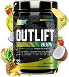 Nutrex Research Outlift Burn Thermogenic Pre Workout Powder, 2 in 1 Performance & Shredding Supplement with Metabolyte, GBBGO (22 Servings, Maui Twist)