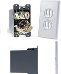 Electrical Outlet Hidden Wall Safe (Simple Install, Magnetically Attaches For Easy Use) Hiding Places for Valuables | Hide in Plain Sight Key Money Jewelry Storage Cash Holder Safes Outlet Safe Box