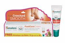 Himalaya Foot Care Cream 20 g|Helps Repair Cracked Heels |For Soft & Supple Feet | Get Free Lip Balm | Herbal formula