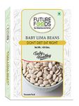 Future Foods Baby Lima Beans | Butter Beans | Good Source of Dietary Fiber & Iron | Fat-Free Source of Protein | Mild Flavour & Creamy Texture | 450 grams