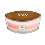 WoodWick Ellipse Scented Candle, Island Getaway Trilogy, 16oz | Up to 50 Hours Burn Time
