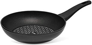Prestige Thermo Smart 20cm Non Stick Frying Pan with Heat Indicator - Omelette Pan For Induction Hob, PFOA Free, Oven & Dishwasher Safe Cookware, Made In Italy,Black