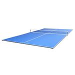 JOOLA Tetra-4 Piece Ping Pong Table Top for Pool Table - Includes Ping Pong Net Set - Full Size Table Tennis Conversion Top for Billiard Tables - Easy Assembly & Compact Storage - Incl. Foam Backing