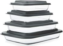 8-Piece Deep Glass Baking Dish Set 